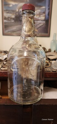 Vintage Early 1970s Chivas Bros 12 Year Old Whiskey Glass Bottle With...
