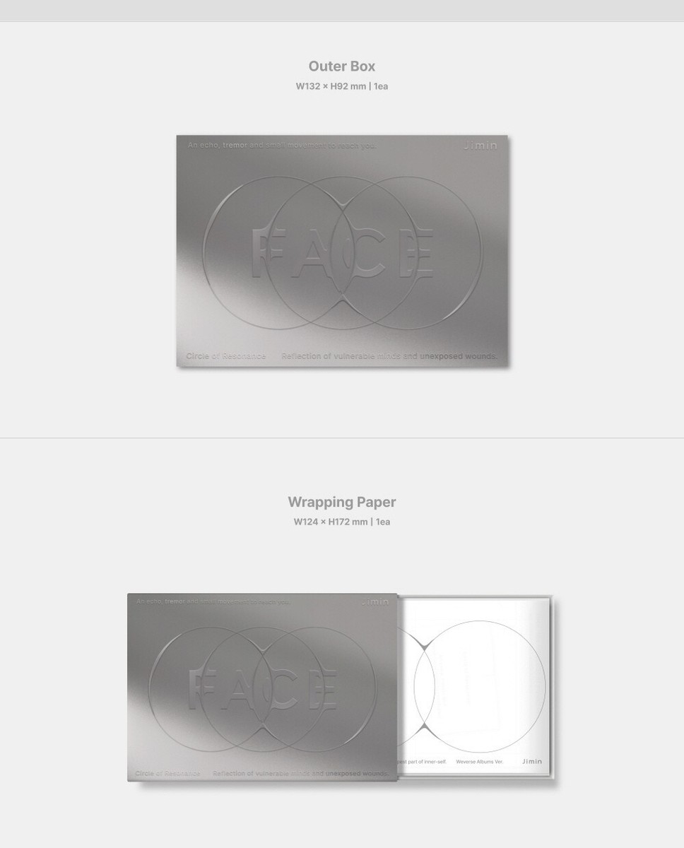 JIMIN BTS - FACE [Weverse Albums ver.] QR Postcard+Booklet+