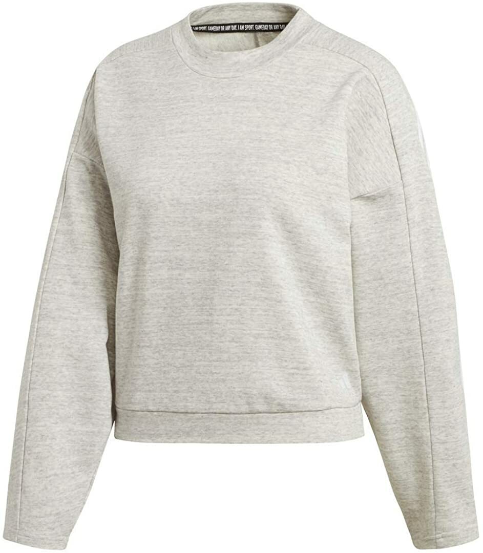 adidas Women's Must Haves Heather Sweatshirt, Grey