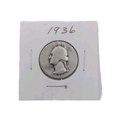 1936 25C Washington Quarter Dollar in Good Condition