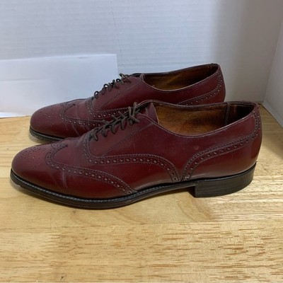 Royal Windsor by Grenson  Wingtip Oxford Shoes Men's 10.5D Red Made In England