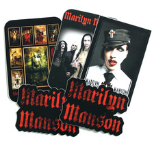 5 x Marilyn Manson New & Official Vinyl Stickers