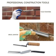 `Tile Grout Masonry Mortar Bag With Brick Jointer And Tuck Pointer Reusable