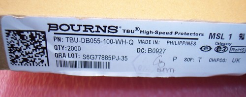 QTY (2000) TBU-DB055-100-WH-Q BOURNS 6-DFN 550V BI-DIRECTIONAL SURGE PROTECTION - Afbeelding 3 van 9