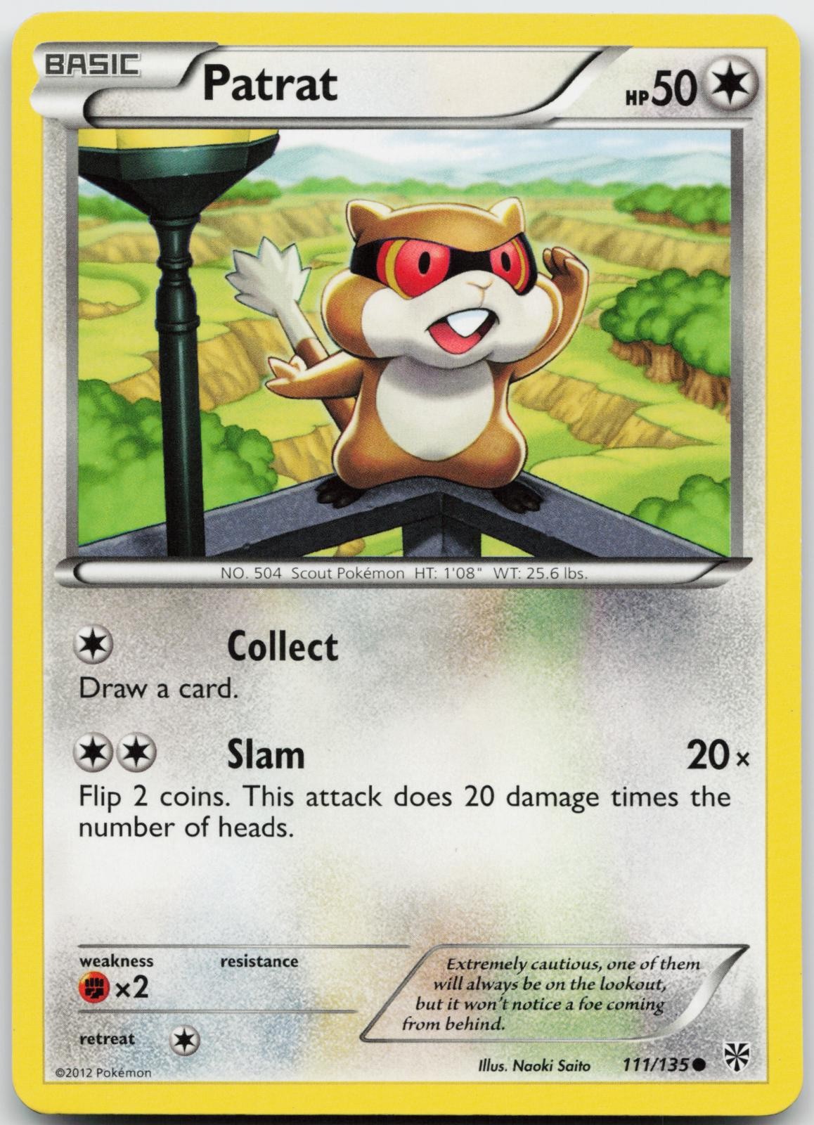 Patrat 111/135 Pokemon Plasma Storm - NM