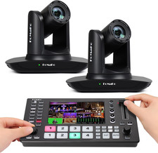 20X Optical Zoom AI Auto Tracking HDMI PTZ Camera 2Pcs ,M3 Video Mixer Switcher,