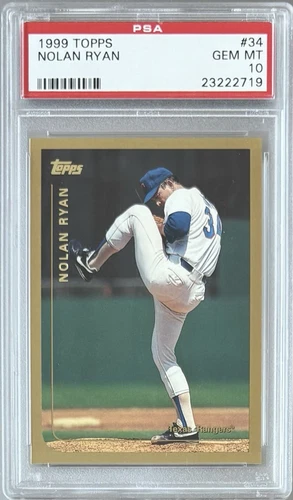 1999 TOPPS #34 NOLAN RYAN HOF PSA 10 GEM MT RANGERS