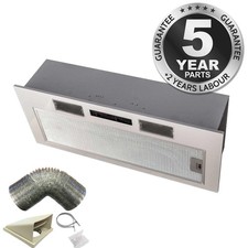 SIA 70cm Under Cupboard Canopy Built In Cooker Hood Extractor Fan + 3m Ducting