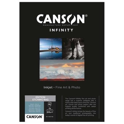 Fotopapier Canson Infinity Edition Etching Rag 310 g/m² - säurefrei - 100 % Baumwolle
