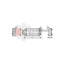 Ladeluftkühler Ladeluft Kühler für VW Seat Polo Arosa Lupo 6H 6N2 6X1 6E1