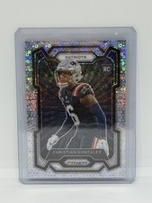 Christian Gonzalez 2023 Panini Prizm Silver Prizm Disco Rookie #341 Patriots