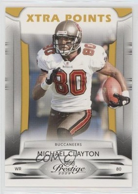 2009 Playoff Prestige Xtra Points Gold 77/250 Michael Clayton #93 10k8