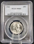 1961 25c Silver Washington Quarter PCGS MS 64 #6553