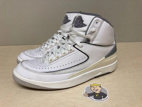 Taglia 10 Air Jordan 2 Retro Bianco Cemento