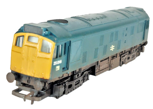 Hornby 25016 Spur O Class 25 BR blau Sulzer Diesellok Runner ohne Verpackung. | Condition: Used