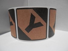 LIMITED QUANTITY Y DOT 2x2 replaces ORM-D Warning Sticker Label  kraft 250/rl