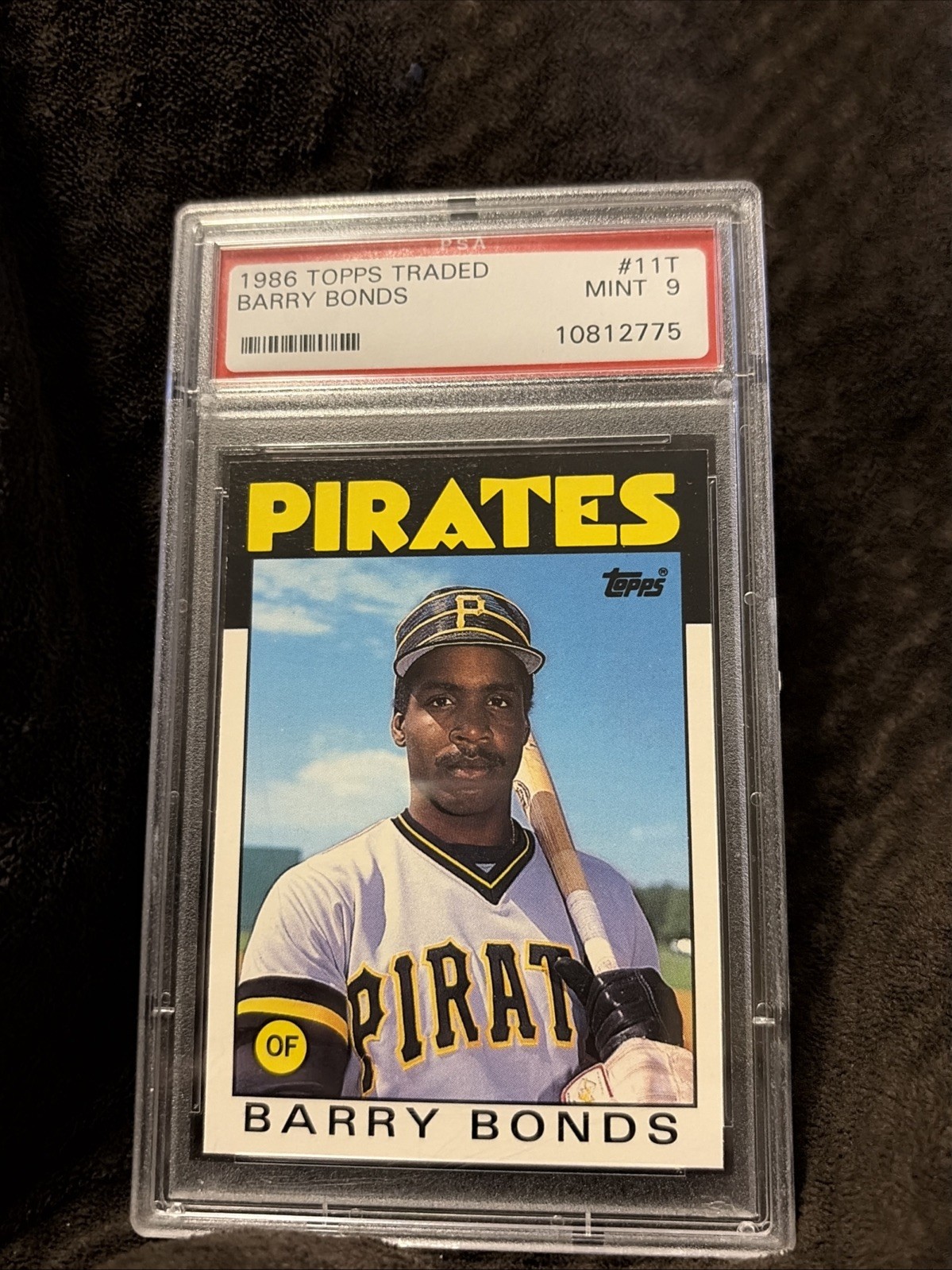 1986 Topps Traded Barry Bonds #11T PSA MT 9 view 4