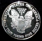 HUGE 1/2 POUND .999 SILVER .....PROOF......MIN. BID .01 & NO RESERVE!