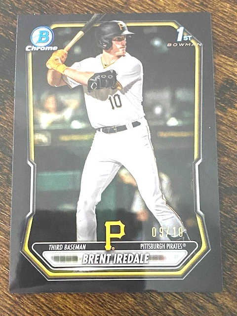 Brent Iredale - 2026 Bowman Chrome 1st - Black Refractor #'d 9/10 - Pirates