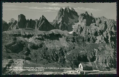AK Drei Zinnen Tre Cime di Lavaredo - Schutzhütte Dolomiten Grenze Belluno Tirol