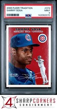 2000 FLEER TRADITION #374 SAMMY SOSA CUBS PSA 9