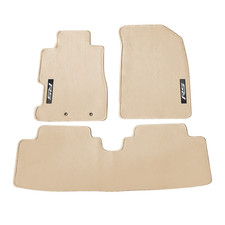 For 01-05 Honda Civic Beige Floor Mat Carpets Nylon Non-slip Front Rear W Rs