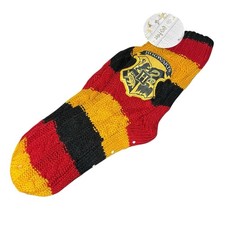 Harry Potter Hogwarts Knitted Insulated Socks House Shoes Cozy Striped New Warm