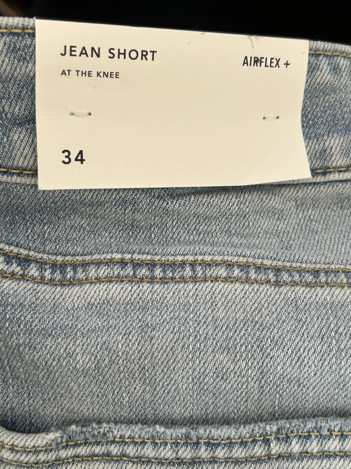 Pantalones Cortos de Denim American Eagle Flex Cutoff Para Hombre Azul Envejecido Talla 34 Nuevos con Etiquetas Foto 4 de 4