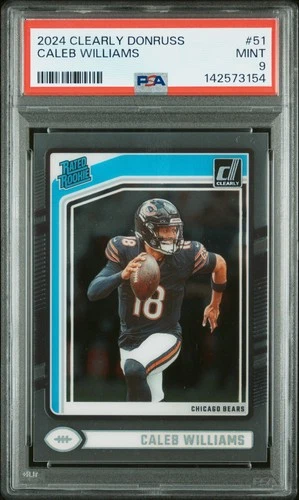 2024 PANINI CLEARLY DONRUSS #51 CALEB WILLIAMS ROOKIE RC PSA 9