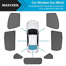 Window Sun Shade for Toyota RAV4 2019-2023 Magnetic Car Sun Blind Mesh Rear Side