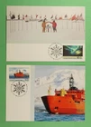 DR WHO 1991 AUSTRALIAN ANTARCTIC TERRITORY 2 FDC MAXIMUM CARD R65715
