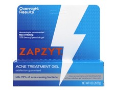 Zapzyt Maximum Strength 10 Benzoyl Peroxide Acne Treatment Gel 1 oz.