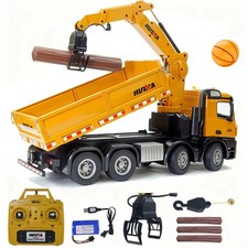 DE Huina 1538 RC 1/14 Timber Grab Truck Dumper modello giocattolo 2.4G radio batteria
