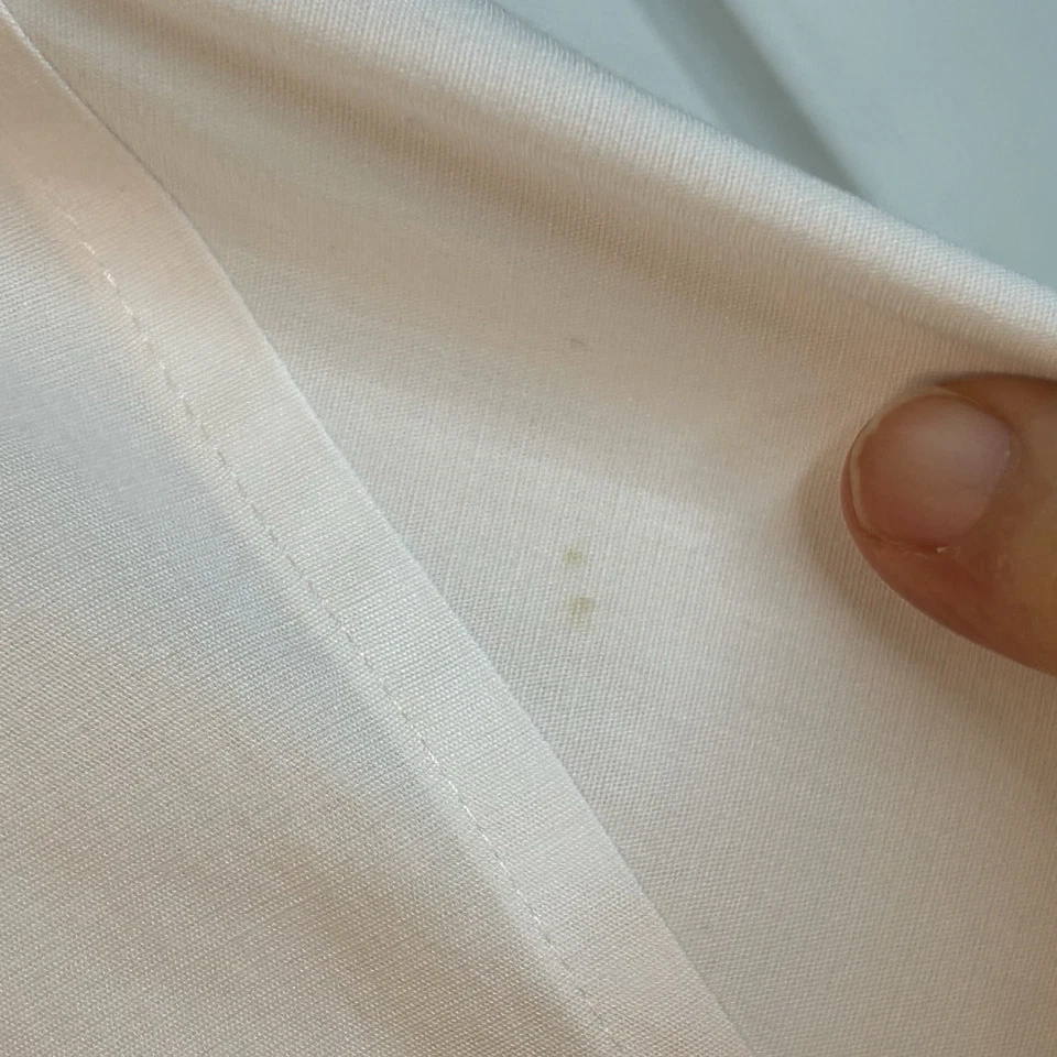 Camisa JF J Ferrar Hombres Blanca Elastizada Ajuste Regular Talla M 15-15 1/2 34-35 Abotonada Trabajo Foto 4 de 4