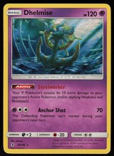 Dhelmise 59/145 Holo Rare Guardians Rising Pokemon Lightly Played