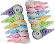 12PCS White Correction Tape,39.4ft Each,Easy To Use Applicator for Instant