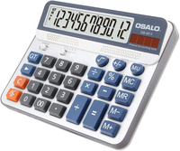 Osalo Taschenrechner Gross Tischrechner GroßEr 12-Stelliger Lcd Anzeige Solarrec