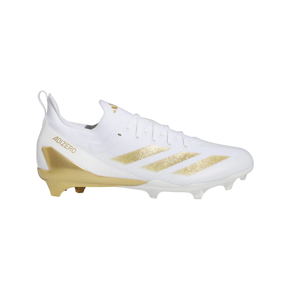 Adidas Adizero Electric Football Cleats for Men in Gold and White - Lightweight Athletic Shoes  