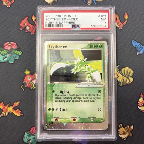 Scyther ex graded PSA 7 for sale on eBay