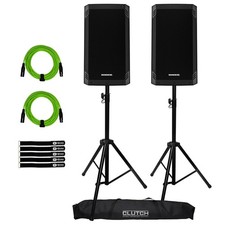 Mackie Thrash12v2 12" Bluetooth Powered Active DJ PA Loudspeakers w Stands