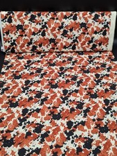 4.5 Yard Fabric Material Lot Speckled Highland Cow Print Quilters Cotton 44in