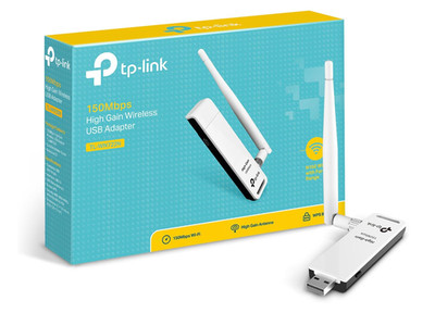 TP-Link TL-WN722N 150Mbps Wireless USB WiFi Adapter High Gain Antenne (V2) Neu