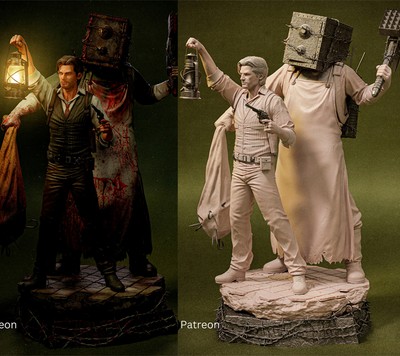 The Evil Within 1/10th 25cm 3D Printing Figure Unpainted Model GK Blank Kit
