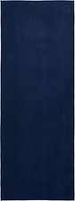 Manduka eQua Yoga Mat Towel - Quick Drying Microfiber, 72", Midnight