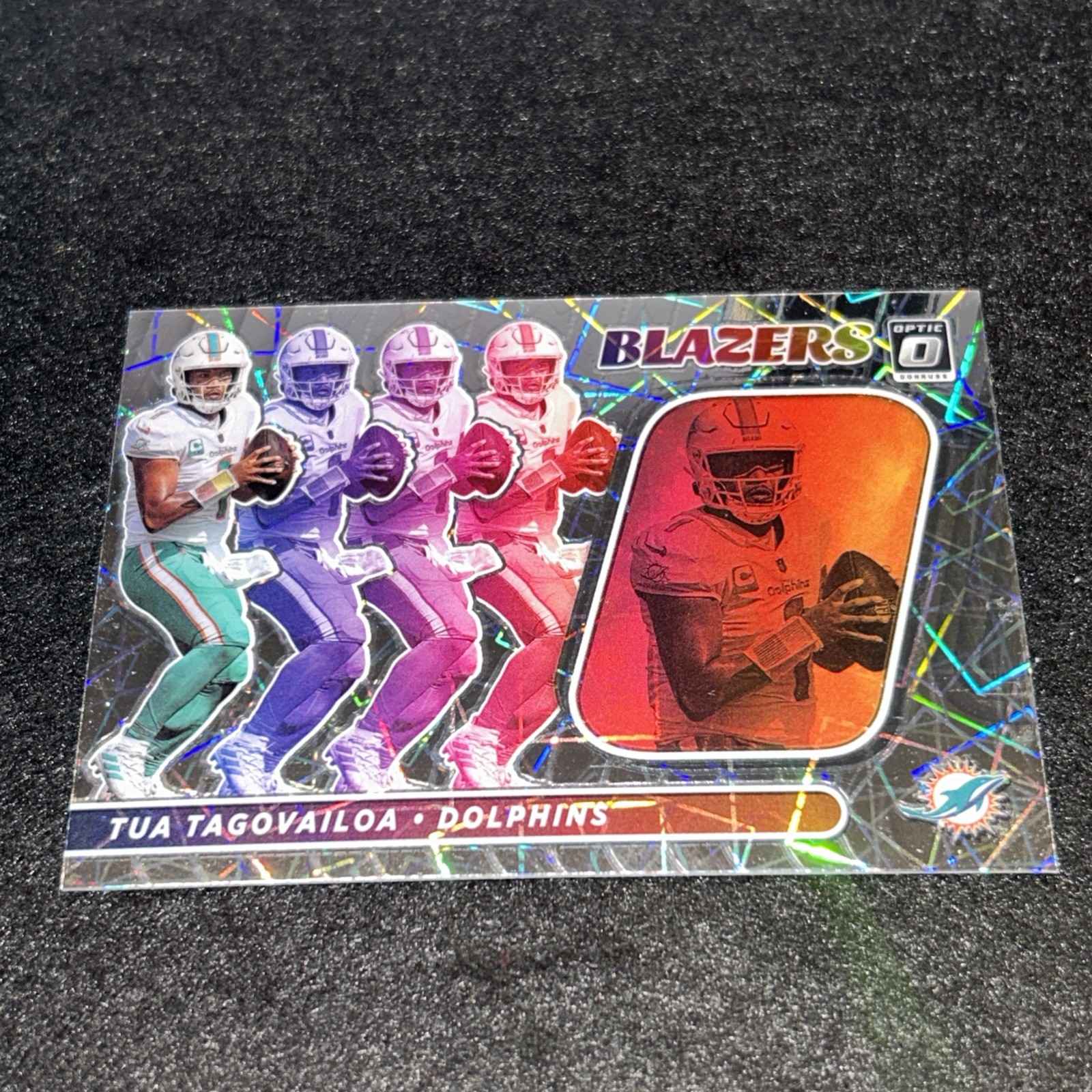 2022 Panini Donruss Optic Blazers Tua Tagovailoa #B-10 Prizm Insert (Case Hit)
