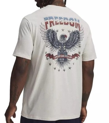 New freedom eagle short sleeve t shirt tee loose white | HOT ITEM