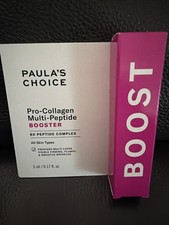 Paula's Choice Pro Collagen Multi Peptide Booster Boost 0.10oz/3mL Trial Sz BNIB