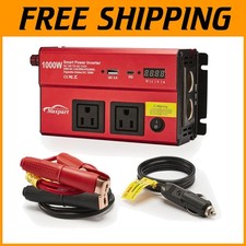1000W Car Power Inverter, Dual AC Outlets, USB, Type-C