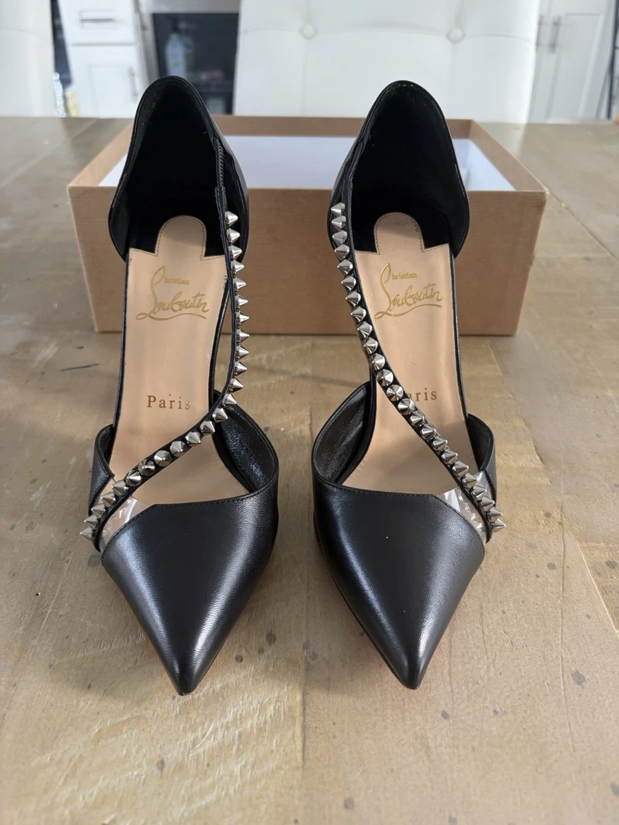 Christian Louboutin シルバー スパイク ハイヒール Christian Louboutin シルバー スパイク ハイヒール Christian