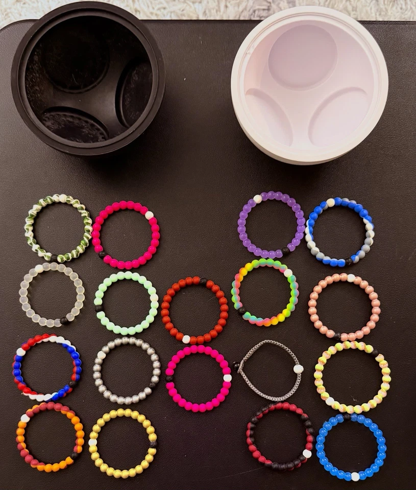 Lokai Bracelet Lot of 18+ with Original Balance Sphere Case Inspirational Bands - Image 2 of 4